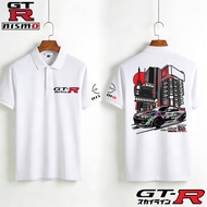 Racing Polo Shirts - Baju Racing Nismo GTR Nissan GTR R35 R32 R34 GTR Nismo Percetakan Polo Unisex C