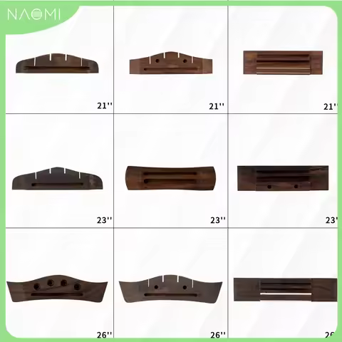NAOMI Rosewood Bridge Fit For 21in/23in/26in Soprano/Concert/ Tenor Ukulele Hawaii Guitar Accessorie
