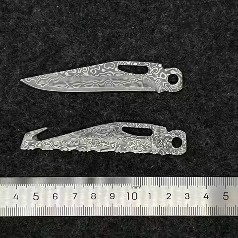 1 Pcs Replaceable VG10 Core Damascus sandwich steel Blade For leatherman TTI Wave Signal Main Knife 