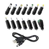 btsg USB to DC5V Power Cord Includes 14 Adapter Plugs for Charging Devices Like Moon Lamp and LED Li