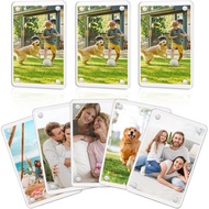 8 Pack Acrylic Fridge Magnetic Frame Polaroid Frame Magnetic Picture Frames for Refrigerator Double 