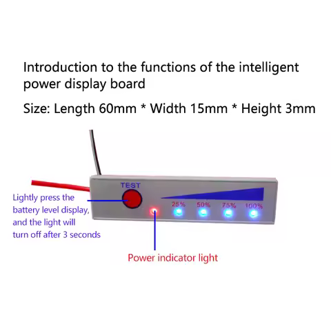 Lithium Battery Li-po Li-ion Capacity Indicator Board 1S 2S 3S 4S 5S 3.7-21V Power Display Charging 