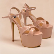 High Heels - Elegant Pageant high heels nude colour 6.5 inches
