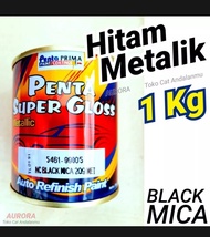 Cat Black Mica Hitam Metalik 1Kg Penta Super glos Cat Black Mica 209 Cat Hitam Metallic Cat Original Cat avanza/Xenia/agya/ayla/inova 1 liter
