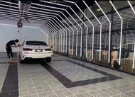 10 pcs garage tiles inter-locking high density garage tiles outdoor and indoor plastic garage heavy 