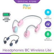 myFirst Headphones BC Wireless Lite - Wireless Bone Conduction Headphones for Kids &amp; Adults Safe and Light Materials