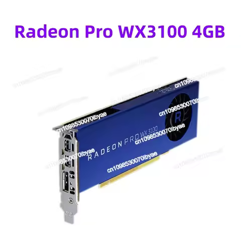 Original Radeon Pro WX3100 4GB Graphics Professional Graphics Card 4K 5K 8K