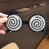[DMT] New Cosplay Glasses Vertigo Pattern Funny Decorative Glasses Anime Dizzy Eyeglasses Birthday P