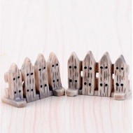 Pointed fence model for miniature landscape decoration, DIY