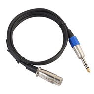 A46.35mm 1/4 Inch TRS to XLR Male to Female Cable 3 Pin Female Plug Stereo Microphone Cable Audio Co