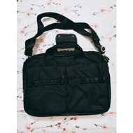 black nylon water resistant laptop messenger sling bag durable lightio by elecom from Japan