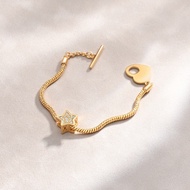 [BT5263] ZHULIAN Rantai Tangan Beads Bintang / Star /  Zhulian Gold Plated