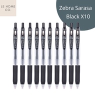 10 pcs Sarasa Gel Clip Pen &amp; Refill 0.5mm | Black/Blue/Blue-Black | Zebra Sarasa | Sarasa Refill | JJ15
