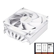 TEUCER 4.5 ซม.โปรไฟล์ต่ำซีพียูแอร์คูลเลอร์ประสิทธิภาพสูง 6 ท่อความร้อนสำหรับอินเทลแอลจีเอ 1700 115X/