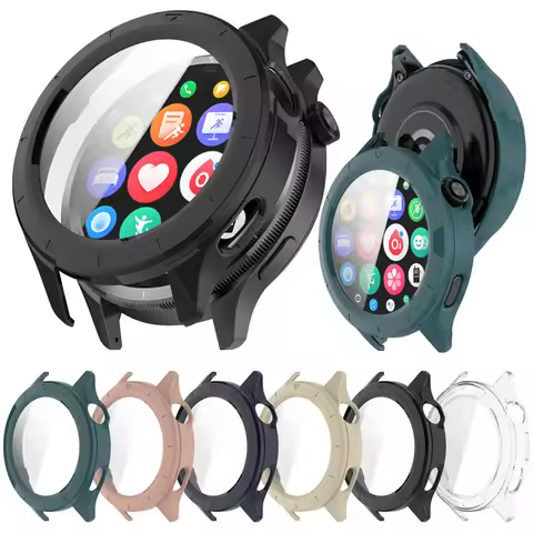 Tempered Glass+PC Case For Xiaomi Watch S4 Full Screen Protector Bumper Cover For Xiaomi Watch S4 eS