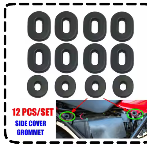 12pc Set For Honda Side Cover Panel Grommet 83551-300-000 CB100K CL100S CB125S XL100 Rubber Motorcyc