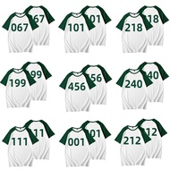 Squid Game Sportswear Sportswear Squid Game Role-Playing Costume Short Sleeve 456