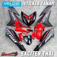 “STICKER TANAM”VELOZI COVER SET Y15ZR V1 V2 EXCITER THAI MERAH BIRU EDITION/ Y15ZR EXCITER THAI MERA