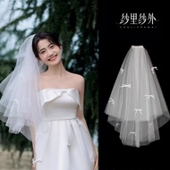 🇹🇼Taiwan Taiwan Ready Stock Ready Stock💕< Bridal Veil > Veil Hair Clip Veil Short Veil Bridal Veil V