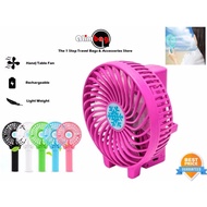 GadTech Foldable Rechargeable Speed Adjustable Mini USB Handheld Handy Desk Table Stand Travel Fan E