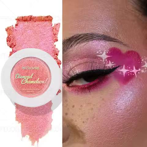 1PC Metallic Blink Eyeshadow Cream,Super Glossy, Bright Chameleon Effect, Pearl Polarization,Create 
