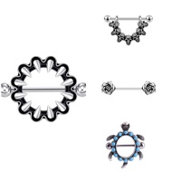 Barbell Serpentine Breast Ring Piercing Body Piercing Accessories