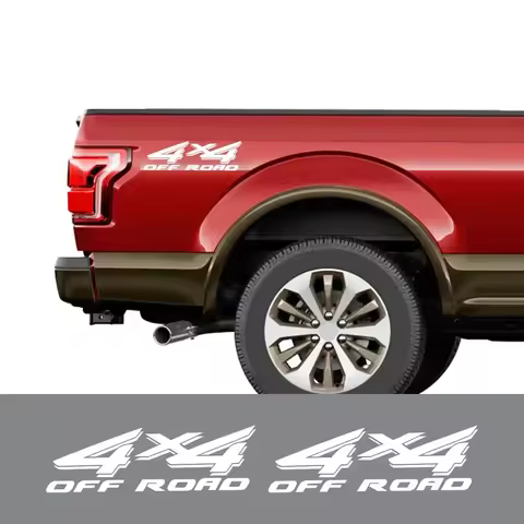 Doordash 4x4 Off Road Car Rear Trunk Side Decals for Ford F Series F150 250 350 Pickup Body Sticker 