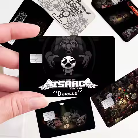 T-The Binding Of Isaac Cartoon Credit Card Skin Stickers For Bank Card Bus Metro Card Sticker Waterp