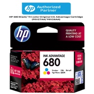 *ORIGINAL* Hewlett Packard HP 680 Colour Ink Cartridge (Original Tri Color Ink Advantage Yellow, Cya