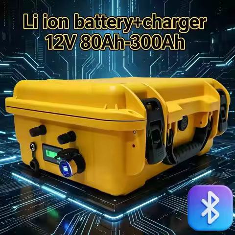 12V High Capacity Lithium Battery for 1KW 2KW Trolling Motor Solar Inverter 80Ah-300Ah - Rechargeabl