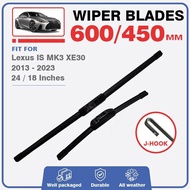 Front Windshield Wiper Blades Set For Lexus IS MK3 XE30 2013 - 2022 IS250 IS200 IS300 IS300h IS220d 