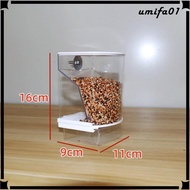 [ Seed Food Container,Bird Cage Feeder,Clear Bird Cage Accessories,Automatic,Food Container Cage for Lovebirds,Budgies Canary