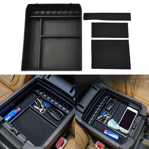 20.7 * 24.5cm/ 20.5 * 23.6 Cm Central Armrest Console Storage Box For Toyota Land-Cruiser Prado 120 