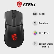 Chuột gaming không dây MSI Clutch GM31 Lightweight (màu đen) (S12-4300980-CLA)