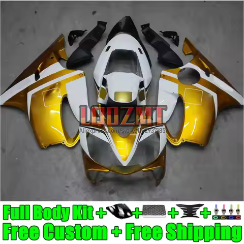 Injection ABS Panel For HONDA CBR600F4 Golden White CBR 600F4 600CC 600 F4 1999 2000 160LD.91 CBR600