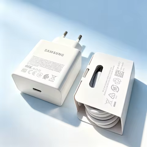 SAMSUNG Original 60W Charger EU Type C Super Fast Charging Adapter For Galaxy S26 Ultra S25 S24 Z Tr
