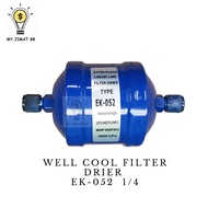WELL COOL FILTER DRIER EK-052  1/4 MWP 600PSIG Extra Klean Liquid Line Filter Drier