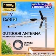 ME 12 Elements UHF HDTV Outdoor Antenna UHF Outdoor Antenna/ DIGITAL Antenna TV For MYFREEVIEW/ MYTV