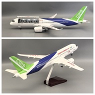47CM Airplane Model Commercial Flight C919 Double Door Airplane Model Simulation Airplane Airplane M