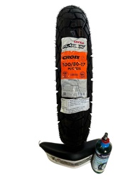 CORSA CROSS S PLATINUM 100/80/17 TUBELESS TIRE WITH SEALANT AND TIRE VALVE