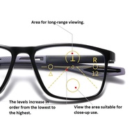 004Automatic zoom progressive multifocal bifocal reading glasses for middle-aged and elderly people 