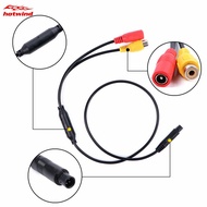 HW Car Backup Reverse Camera 4-pin Male To Female Connector Signal Power Adapter Wire Harness