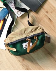 日本預訂 Gregory 拼色皮帶 刺繡logo 腰包 斜咩袋