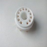 1pcs Ceramic Tube Socket Seat GZC12-Y GZC12-Y-G 12 Pin Seat Tube Socket Golden Foot For 9MN8 8AC9 50