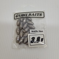 Gumi Baits Running Sinker Fishing Weight Ajing fish  Lure