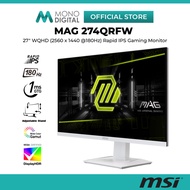 MSI 27" MAG 274QRFW WQHD (2560 x 1440 @180HZ) RAPID IPS LCD GAMING MONITOR (1MS, INPUT: HDMI+ DP, VE