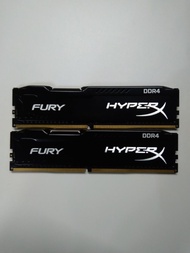 HyperX Fury DDR4 8gb x 2 = 16gb 記憶體 型號為HX424C15FB2K2/16