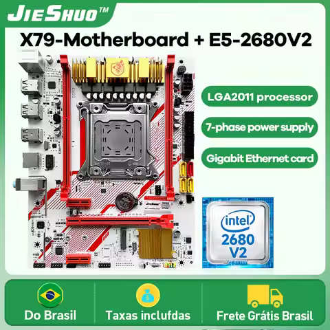 JIESHUO X79-HM Motherboard LGA 2011 Slot Support Intel Xeon v1 v2 CPU Processor DDR3 RAM Desktop Mem
