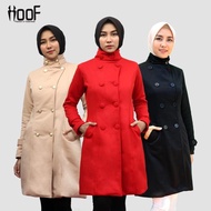 Jaket Coat Mantel Baju hangat Wanita Korea Reysotic Merah
