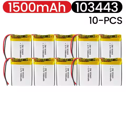 103443 3.7V 1500mAh Battery Lipo Polymer Lithium Ion Rechargeable Batteries +PCB Protection Board PH